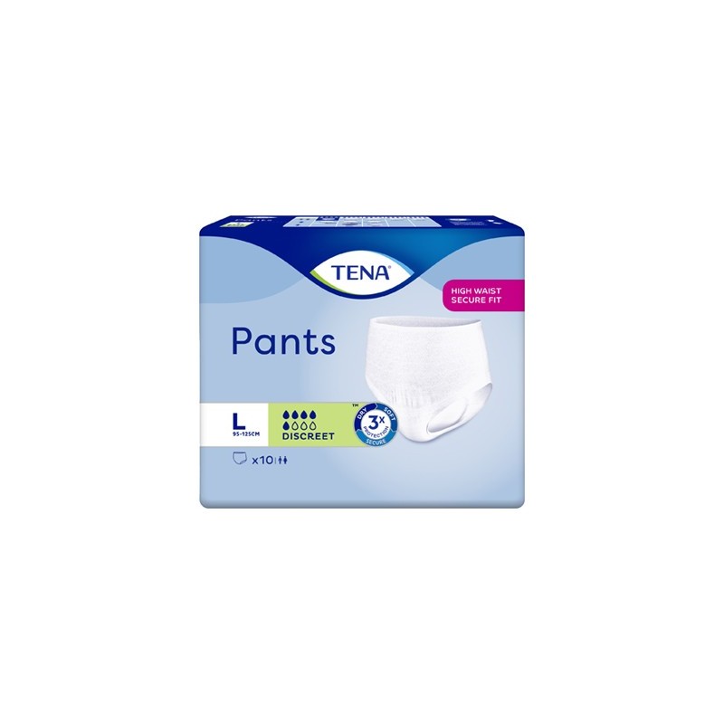 TENA PANTS DISCREET LARGE X 10