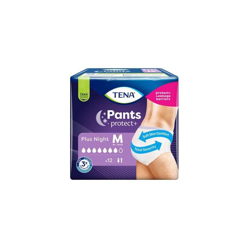 TENA PANTS PLUS NIGHT MEDIUM 12 PEZZI