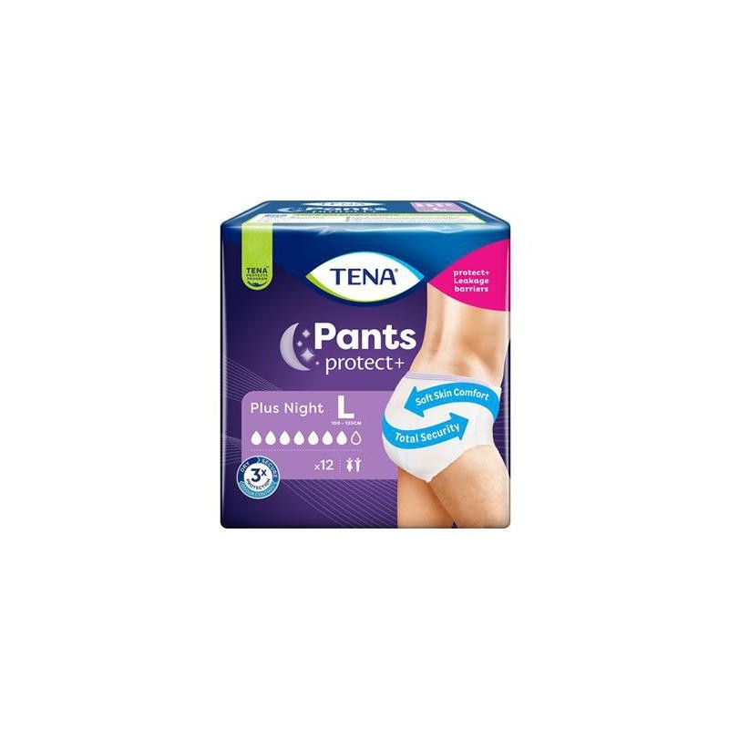 TENA PANTS PLUS NIGHT X12 L