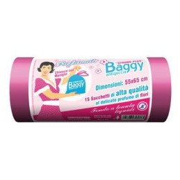 BAGGY SACCO ROSA CM.55X65 15PZ FIORI