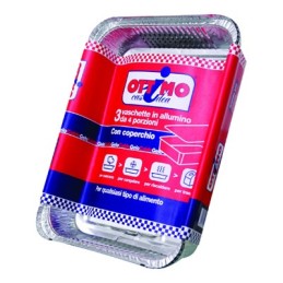 CONTENITORI CON COPERCHIO ALLUMINIO 4 PORZIONI OTTIMO