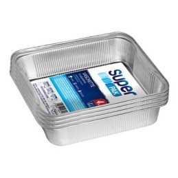 CONTENITORI S/COPERCHIO ALLUMINIO 1 PORZIONI SUPER PACK