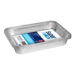 CONTENITORI S/COPERCHIO ALLUMINIO 4 PORZIONI SUPER PACK