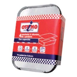 CONTENITORI S/COPERCHIO ALLUMINIO 6 PORZIONI OTTIMO