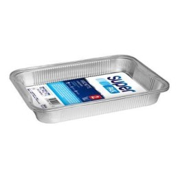 CONTENITORI S/COPERCHIO ALLUMINIO 6 PORZIONI SUPERPAK