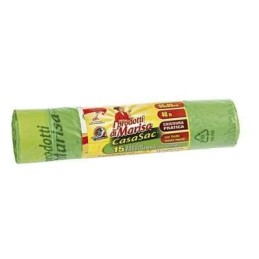 CSC SACCHI SPAZZATURA CON MANIGLIE X15 55X65 VERDE LT.40