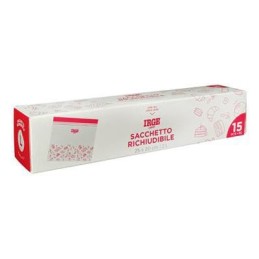 IRGE CASA SACCHI DOPPIA ZIP 25X20 PZ.15