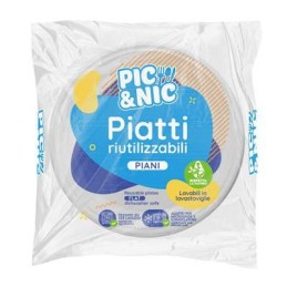 PIC&NIC PIATTI PIANI RIUTILIZZABILI 45PZ