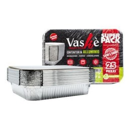 SUPER PACK CONTENITORE 6 PORZIONE 25 PEZZI CON COPERCHIO