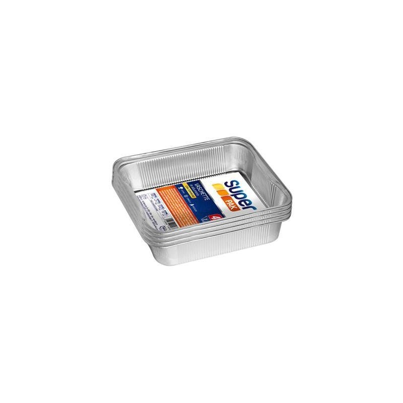 SUPERPAK VASCHETTE 1 PORZIONECON COPERCHIO X4 PZ.
