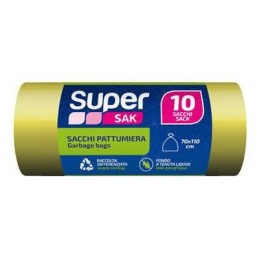 SUPERSAK SACCHI RIFIUTTI RACCOLTA DIFFERENZIATA GIALLO X 10 CM.70X110