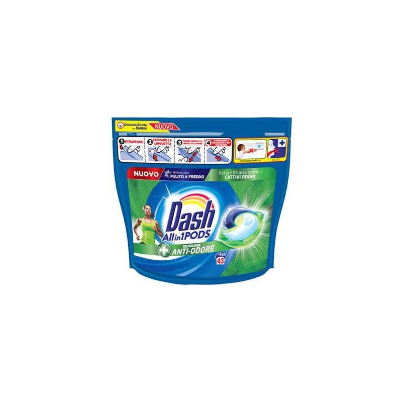 DASH PODS X 43 ANTI-ORDORE TUTTO IN 1