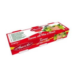 AMATO TONNO 3x80GR O.OLIVA
