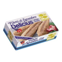 DELICIUS FILETTI SGOMBRO GR.125 OLIO OLIVA