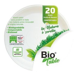 BIOTABLE PIATTI DESSERT X 20