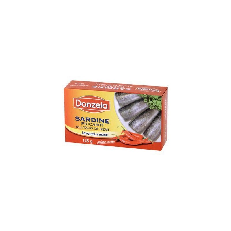 DONZELA SARDINE PICCANTI 125 GR