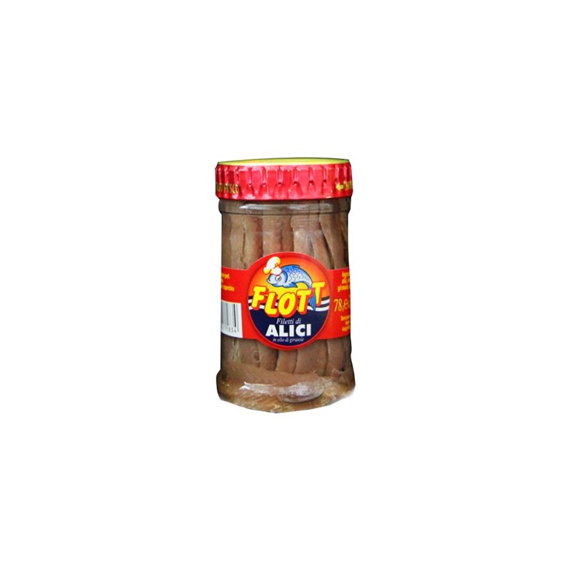 FILETTI ALICI OLIO GIRASOLE 80 GR FLOTT