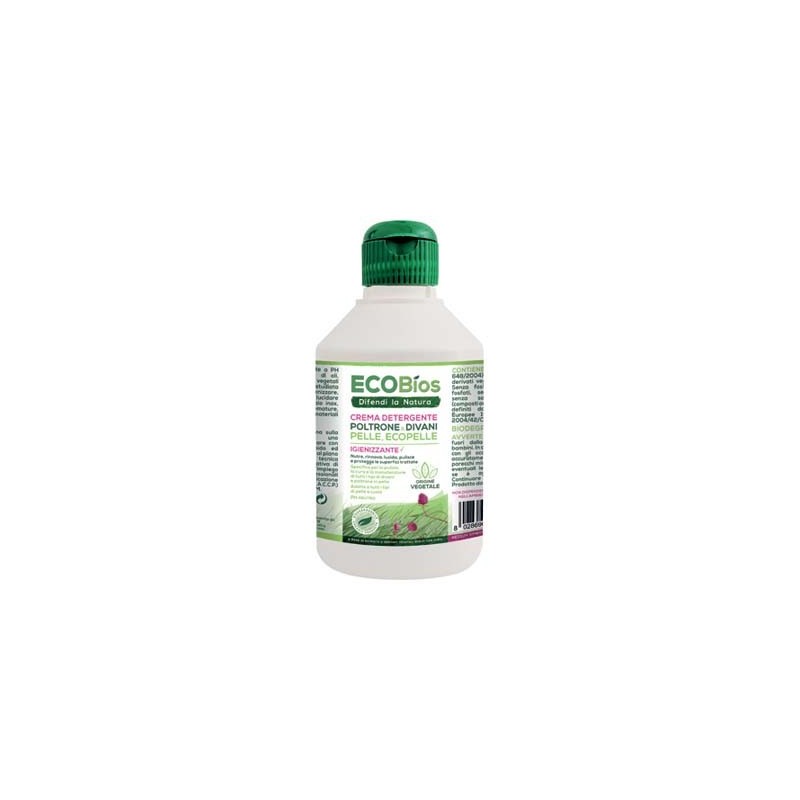 ECOBIOS CREMA 250 GR DETERGENTE POLTRONE/DIVANI PELLE/ECOPELLE