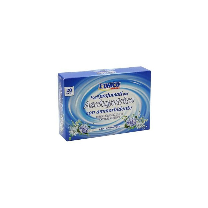L'UNICO FOGLI PROFUMATI PER ASCIUGATRICE X 20 ARIA DI PRIMAVERA