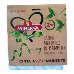 MINERVA PANNO MULTIUSO BAMBOO38X40 X 2 PEZZI