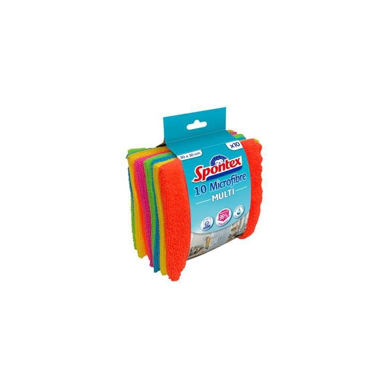 SPONTEX PANNI MICROFIBRE X 10PZ