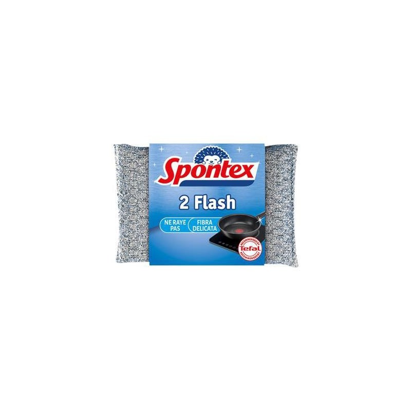 SPONTEX SPUGNA ABRASIVA FLASHX 2