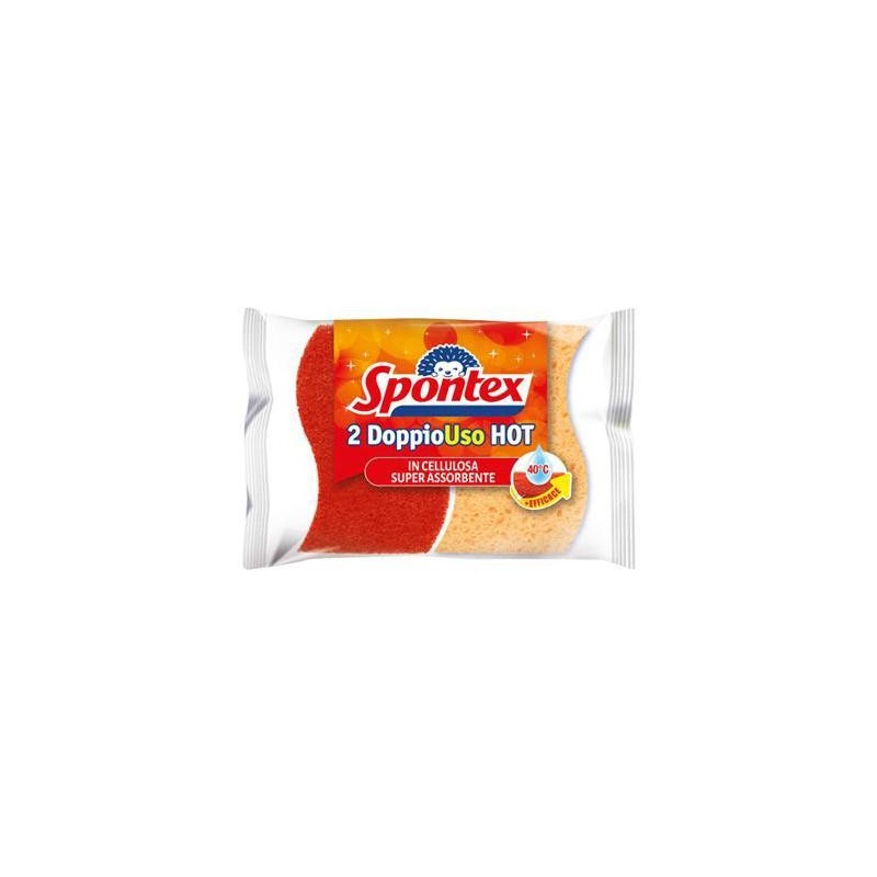 SPONTEX SPUGNA ABRASIVA HOT DOPPIOUSO X 2 PZ.