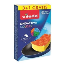 VILEDA SPUGNA ABRASIVA ONDATTIVA COLORS 3+1