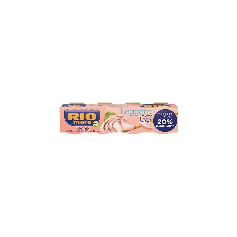 RIO MARE TONNO LEGGERO 4X60GR