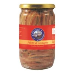 U'PISCATURI FILETTI DI ALICI IN OLIO DI SEMI GR. 720 IN VAS