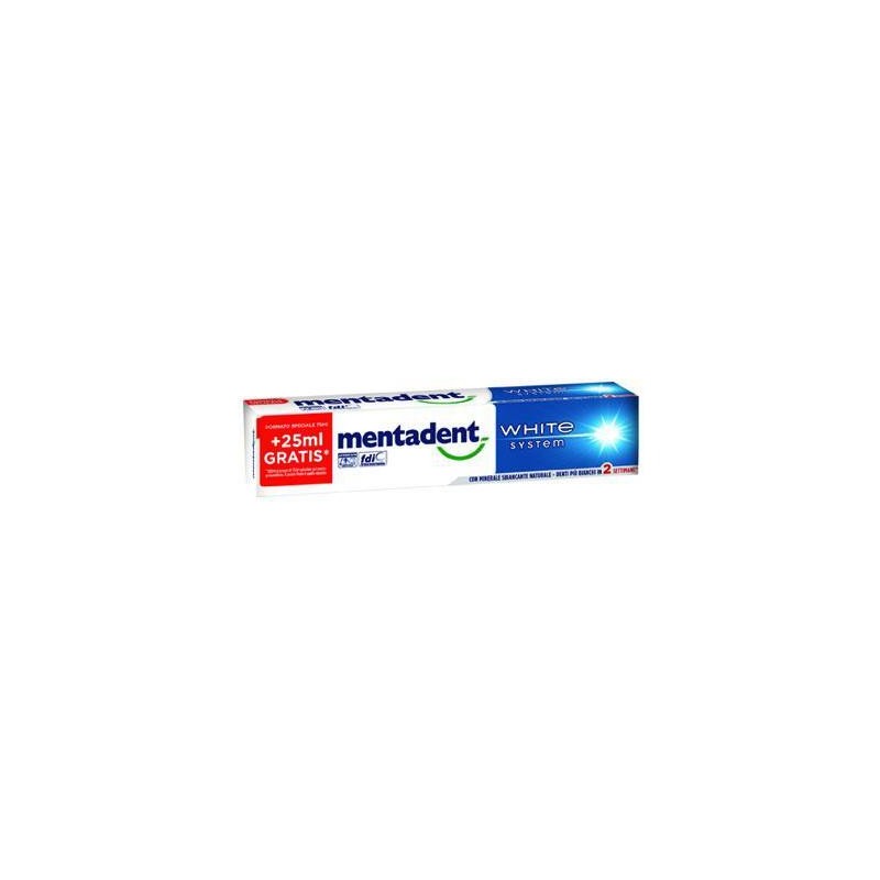 MENTADENT 75+25 ML DENTIFRICIO WHITE SISTEM