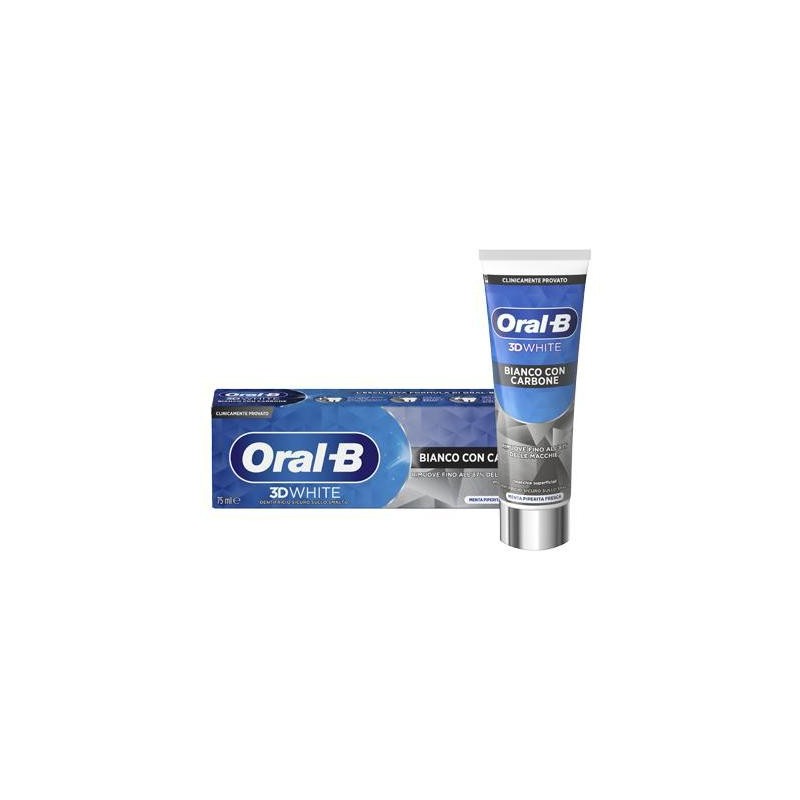 ORAL-B DENTIFRICIO 3D BIANCO CON CARBONE ML.75