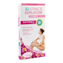 SATINEX STRISCE DEPILATORE CORPO X 32 PZ