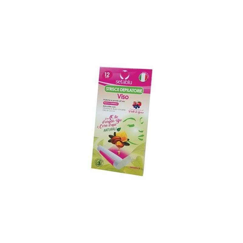 SETABLU STRISCE DEPILATORIE X12 PZ VISO ARGAN