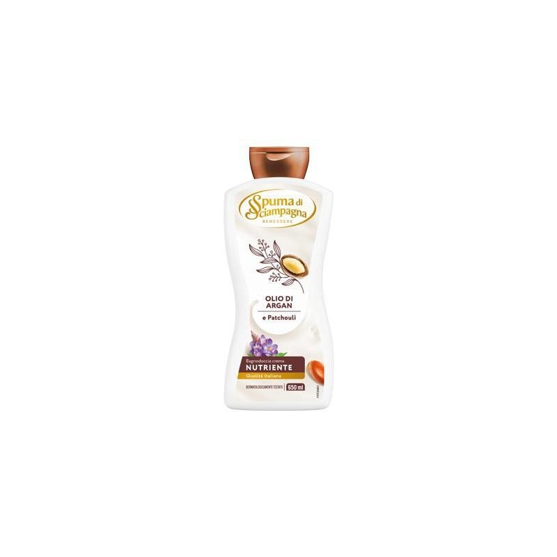 SPUMA DI SCIAMPAGNA BAGNO ARGAN/PATCHOULI ML.650 NUTRIENTE