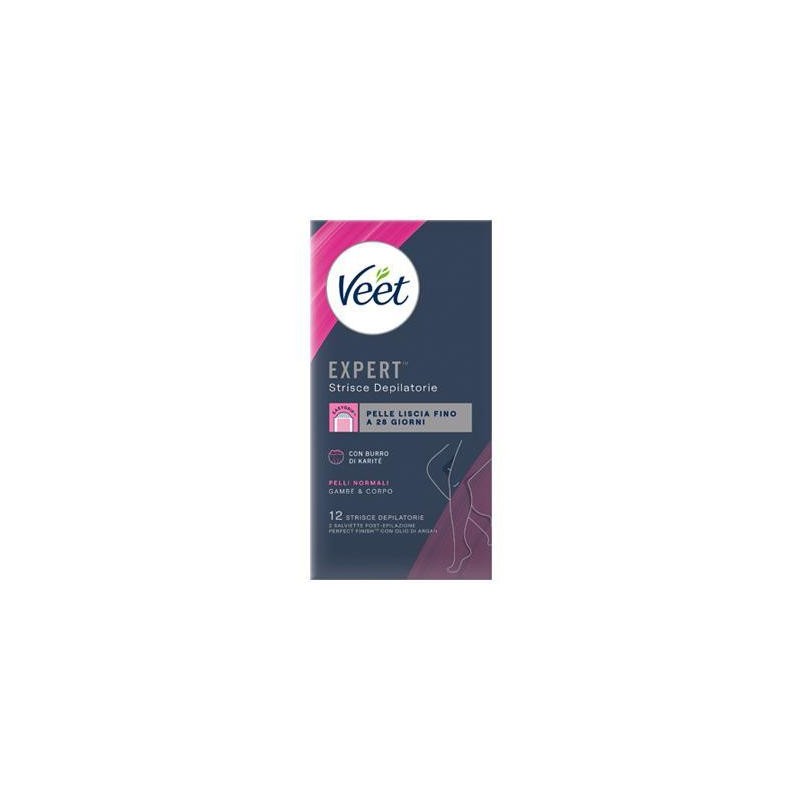 VEET EXPERT STRISCE GAMBE E CORPO PELLI NORMALI X 12 PZ