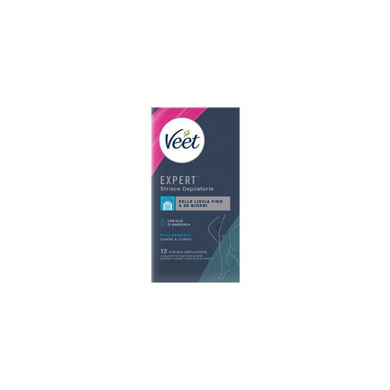 VEET STRISCE CORPO GAMBE E CORPO PELLI SENSIBILI X12 PZ