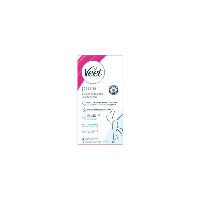 VEET STRISCE DEPILATORIE CORPOPURE X 16 PZ
