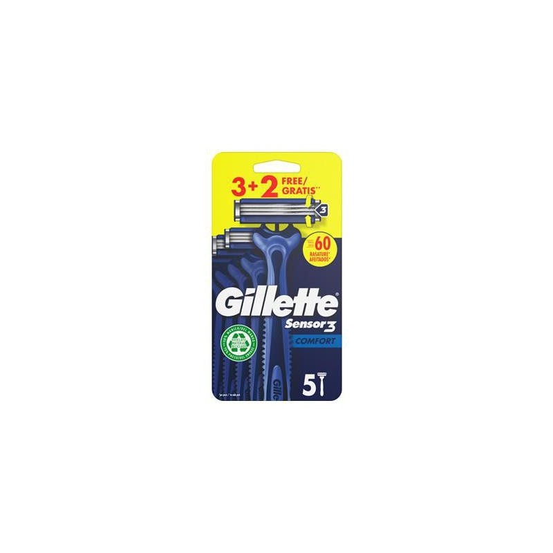GILLETTE SENSOR3 U&G COMFORT 3+2