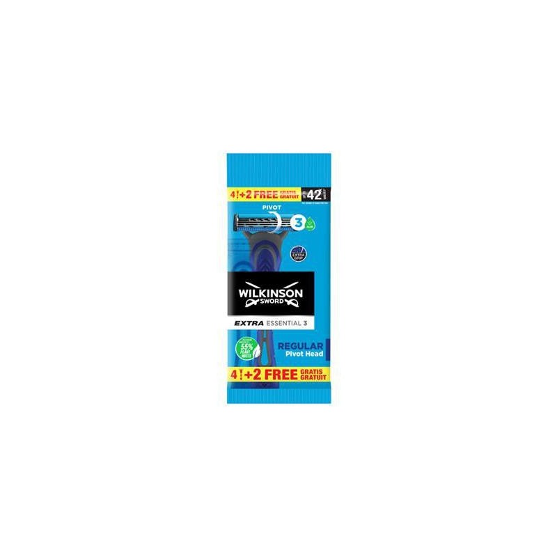 WILKINSON SWORD EXTRA ESSENTIAL3 REGULAR RASOI X 4+2
