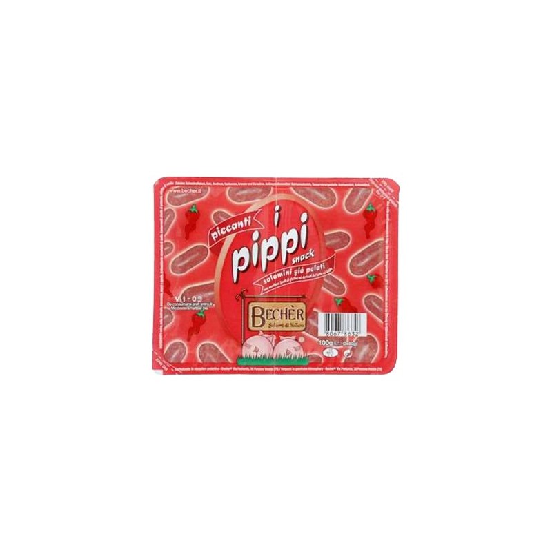 BECHER SALAMINI PIPPI 100GR PICCANTI