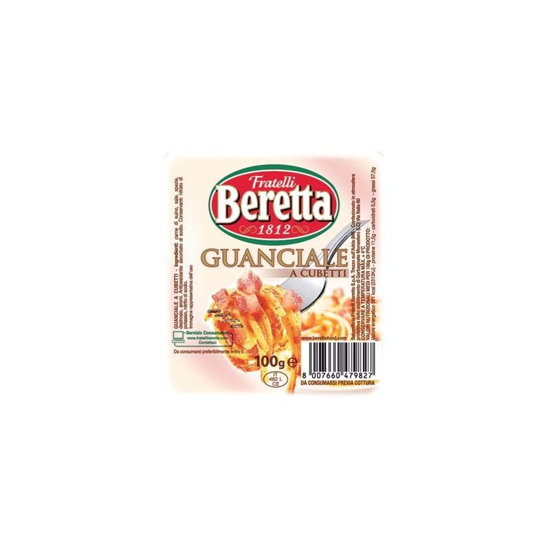 BERETTA CUBETTI GUANCIALE 100 GR
