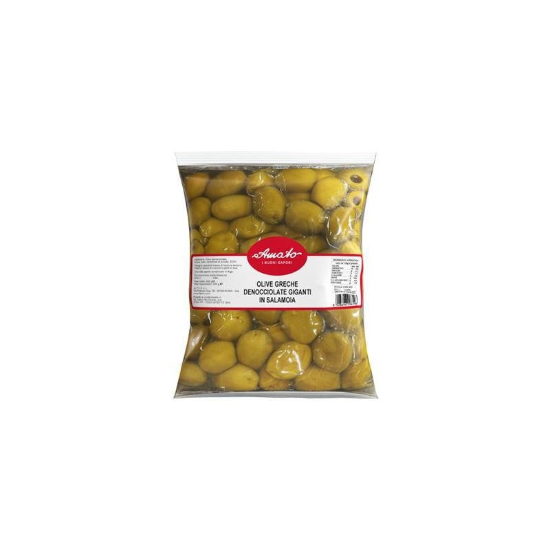 AMATO BS GR500 OLIVE GRECHE DENOCCIOLATE GIGANTI IN SALAMOI
