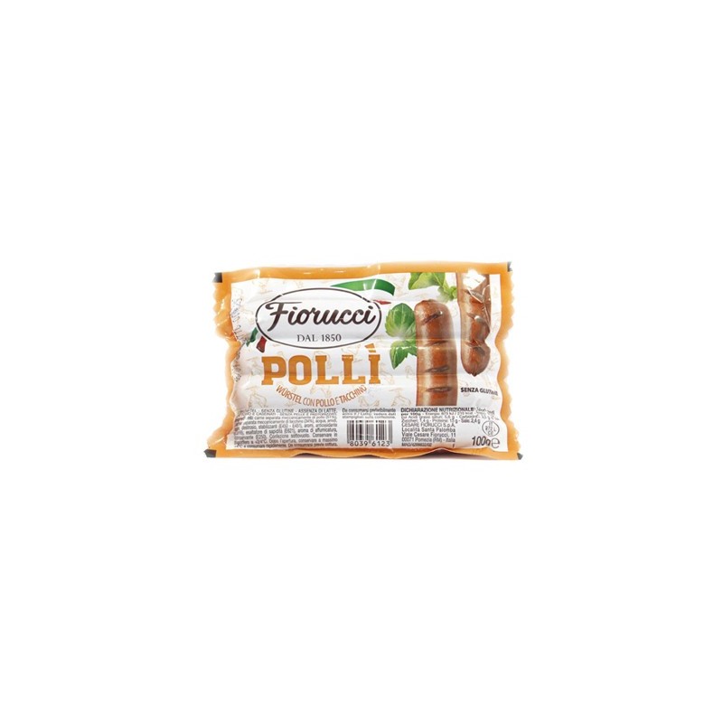 FIORUCCI WURSTEL POLLI' 100GR