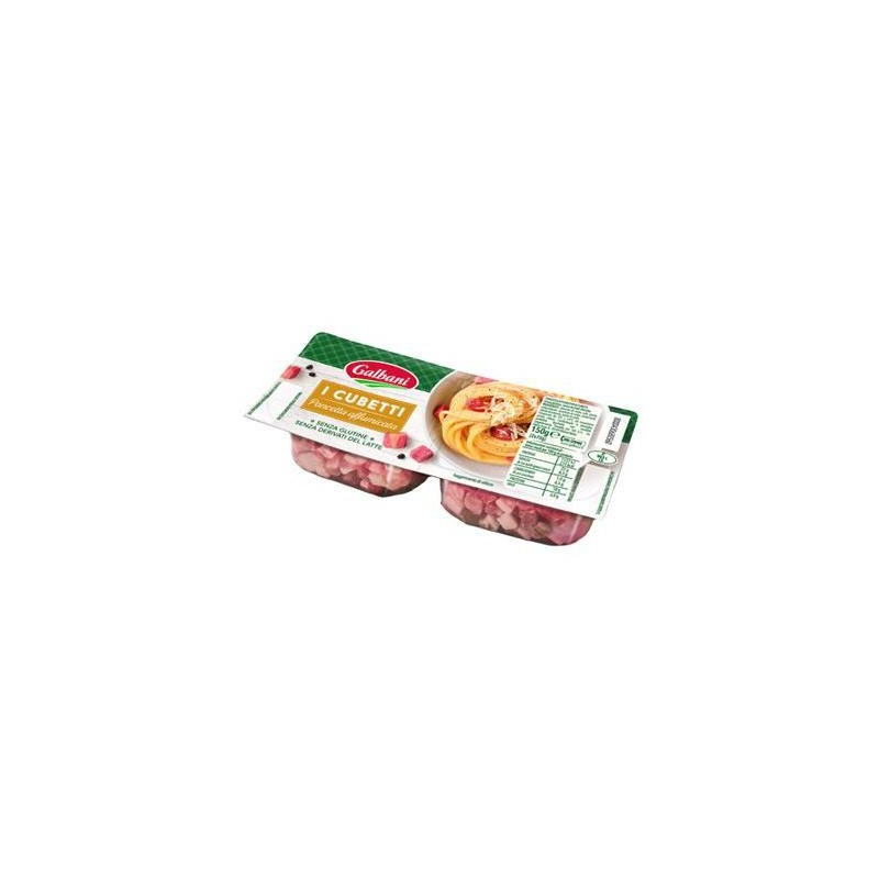 GALBANI PANCETTA A CUBETTI 2 X 75 GR AFFUMICATA