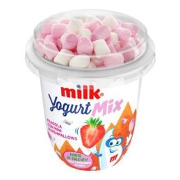 MILK YOGURT MIX FRAGOLA/MINI MARSHMALLOWS 110 GR