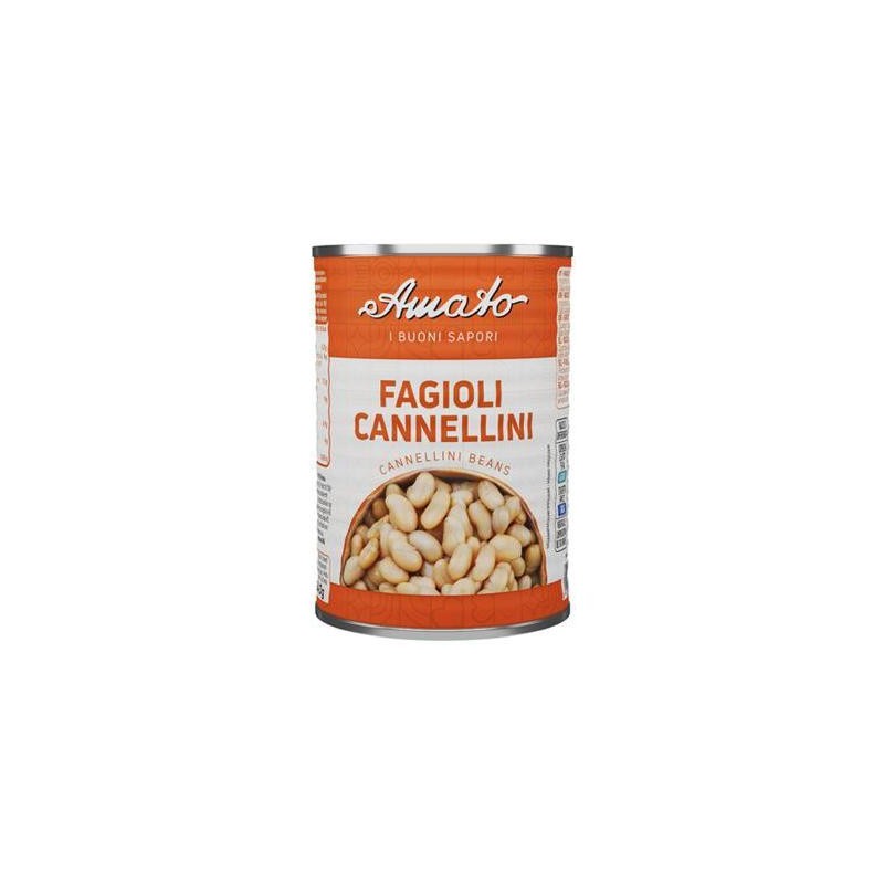 AMATO FAGIOLI CANNELLINI GR.400 LATTA ETICHETTA