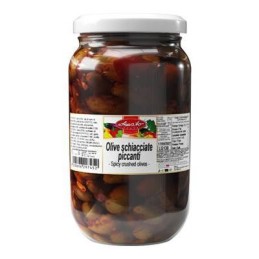 AMATO OLIVE SCHIACCIATE PICCANTI ML.3100 VASO VETRO