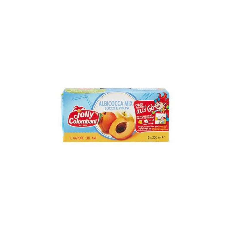 JOLLY COLOMBANI SUCCO ALBICOCCA ML.200X3