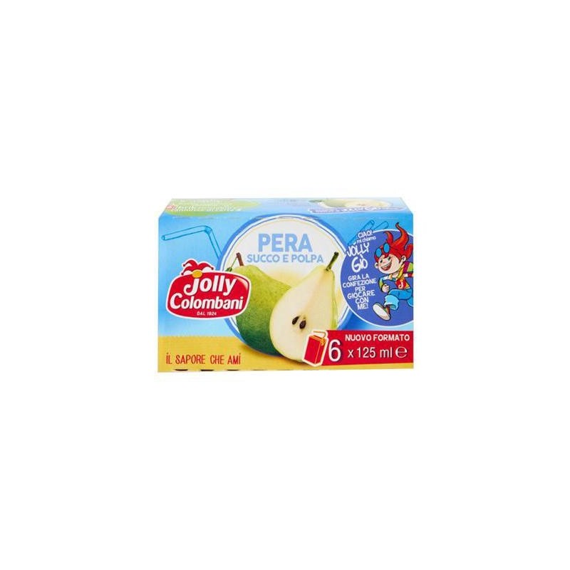 JOLLY COLOMBANI SUCCO PERA 6X125 ML